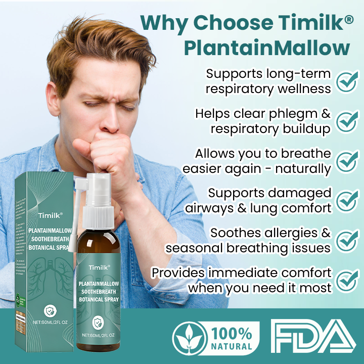 Timilk® PlantainMallow SootheBreath Botanical Spray👍