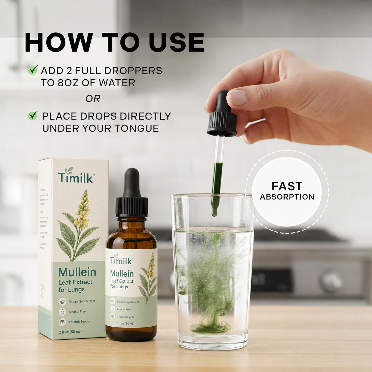 Timilk®Mullein Leaf Extract for Lungs